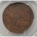 AUSTRALIA 1958 . ONE 1 PENNY . PROOF . PCGS PR63